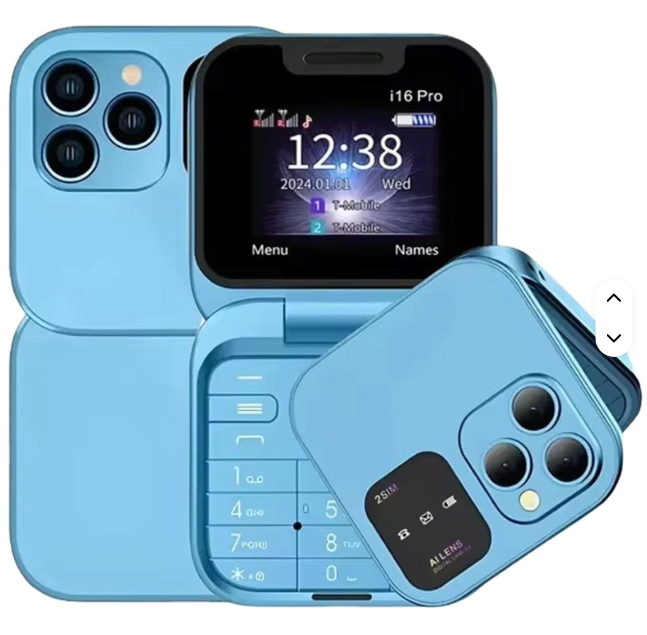 Telefono i16 Pro Flip