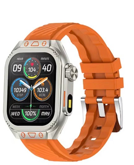 Smartwatch Modelo ES100, Ultra Delgado con llamadas Bluetooth monitoreo de Salud y Pantalla Táctil