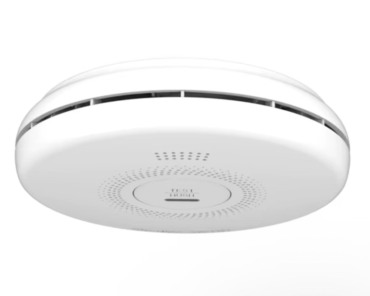 Máquina detectora de humo 3V con batería en Litio, conexión Wifi y a Tuya App