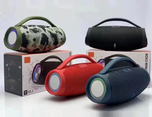 Corneta Bluetooth Portátil A prueba de Agua, Modelo IX07, Bajo Pesado