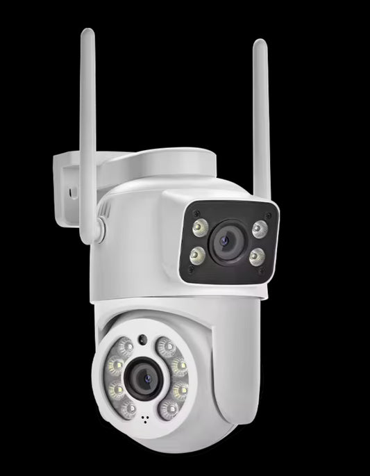 Cámara Inteligente Para Exteriores Doble Lente Doble Antena