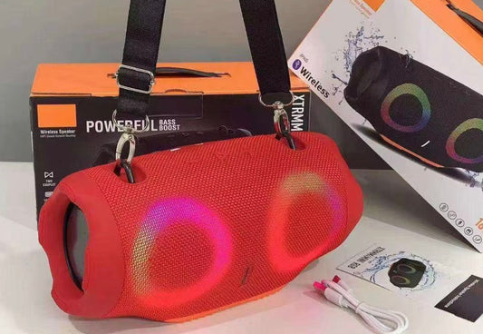 Corneta Portátil Bluetooth Modelo IX32, a prueba de agua, incluye ganchos