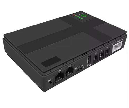 Mini UPS 10400mah,  18W POE/LAN