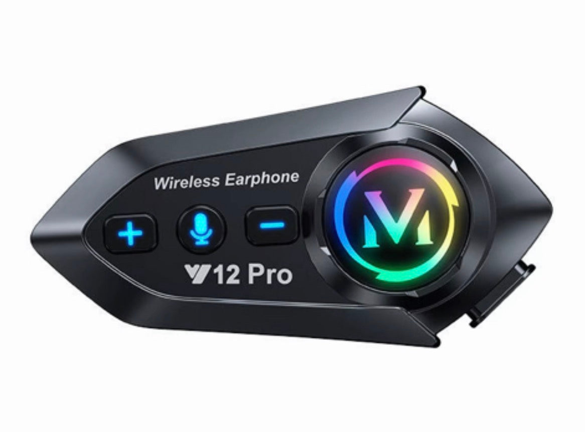 Intercomunicador auricular Bluetooth Modelo Y12 Para Casco de Motorizado